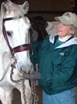 Julie Horrigan (right) Cody the horse (left)
